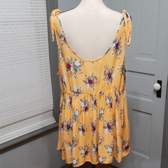 Torrid multicolor floral challis tank top - Picture 6 of 8